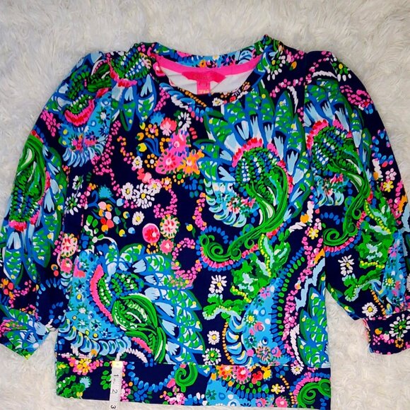 Lilly Pulitzer Corden Sweatshirt "Take Me To The Sea" - Picture 1 of 7